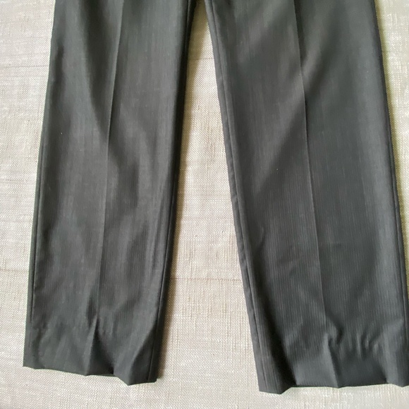 Calvin Klein Mens Dark Grey Flat Front 34X31 Lightweight Office Work Dress Pant - Picture 5 of 11